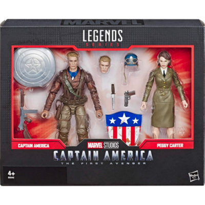 Фигурка Капитан Америка и Пегги Картер Marvel Legends