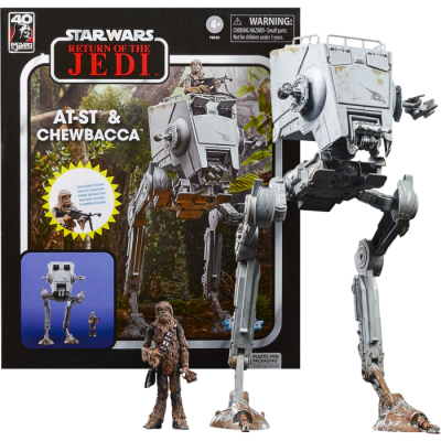 Фігурка Чубакка та AT-ST Vintage Collection Kenner з фільму Зоряні війни: Епізод 6 - Повернення Джедая