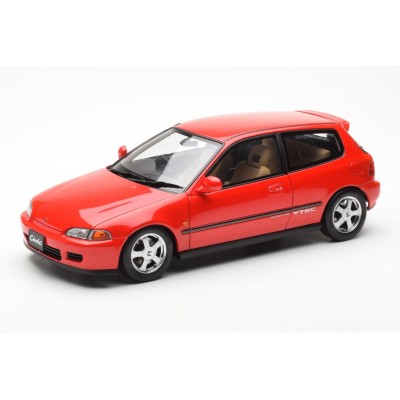 Масштабна модель Honda Civic EG6 VTEC 1993 Red LCD 1/18