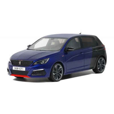 Масштабна модель Peugeot 308 GTI 2018 Blue Magnetic Black Otto 1/18