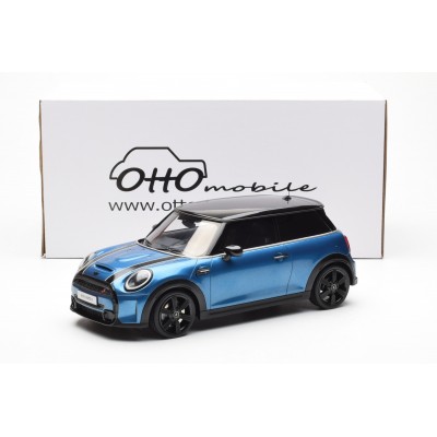 Масштабная модель Mini Cooper S 2021 Island Blue Otto 1/18