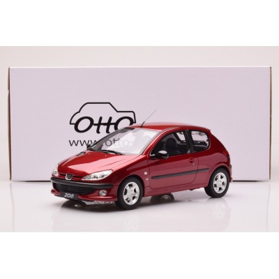 Масштабна модель Peugeot 206 S16 1999 Red Otto 1/18