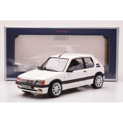 Масштабна модель Peugeot 205 GTi 1.9 1989 Meije White Norev 1/18