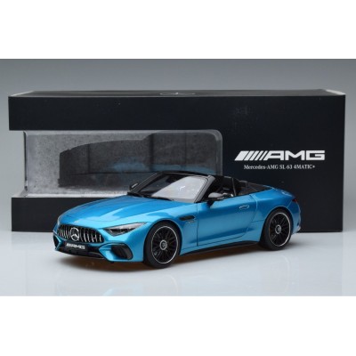 Масштабна модель Mercedes SL63 AMG R231 4Matic+ 2022 Hyperblue Iscale 1/18