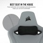 Геймерське крісло Corsair TC200 Gaming Chair Grey & White