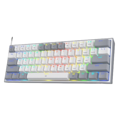 Игровая клавиатура Redragon FIZZ K617 60 White & Grey