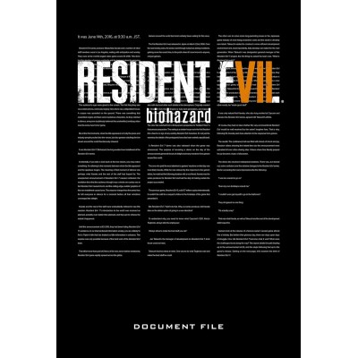 Артбук Resident Evil 7: Biohazard Document File