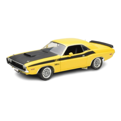 Масштабна модель Dodge Challenger T/A 340 1970 Banana Yellow Highway 61 1/18