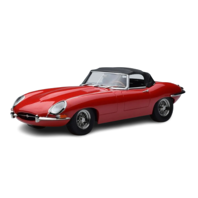 Масштабная модель Jaguar E-Type Spider Series 1 Cabriolet Soft 1961 Top Red KK Scale 1/18