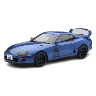 Масштабна модель Toyota Supra Mk4 A80 Street Fighter 1993 Blue Solido 1/18