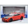 Масштабна модель Nissan Skyline GT-R R34 1999 Red Solido 1/18