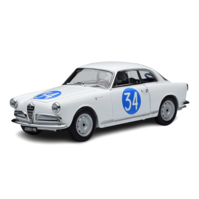 Масштабна модель Alfa Romeo Giulietta SV n34 Targa Florio 1960 Kyosho 1/18