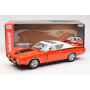 Масштабна модель Dodge Charger R/T 1971 Naranja Blanco Auto World 1/18