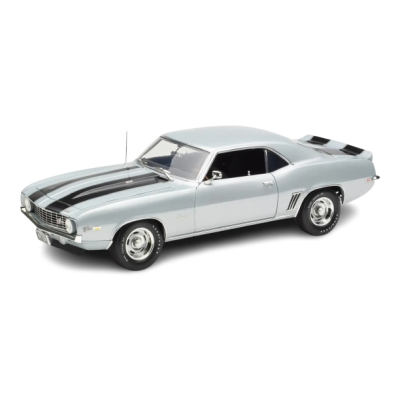 Масштабна модель Chevrolet Camaro Z/28 Coupe 50th Anniversary Silver With Black Stripes ACME 1/18