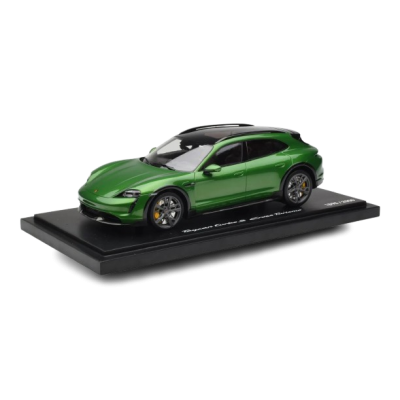 Масштабна модель Porsche Taycan Turbo S Cross Turismo Mamba Green Metallic Spark 1/18