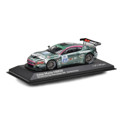 Масштабна модель Aston Martin DBRS9 BMS Scuderia Italia n25 Stancheris Seiler Groppi Alessi FIA GT3 2006 Minichamps 1/43