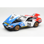 Масштабна модель Ferrari 365 GTB/4 n39 Andruet Lena 24h Le Mans 1972 Kyosho 1/18