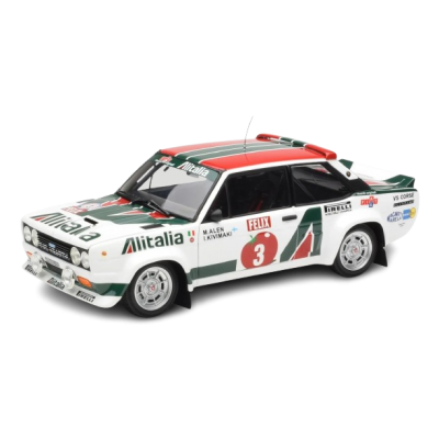 Масштабна модель Fiat 131 Abarth n3 Alen Kivimaki Winner Rally 1000 Lakes 1980 Kyosho 1/18