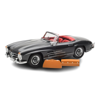 Масштабна модель Mercedes 300 SL W198 Roadster Gray & Red Interior Minichamps 1/18