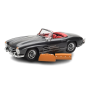 Масштабна модель Mercedes 300 SL W198 Roadster Gray & Red Interior Minichamps 1/18