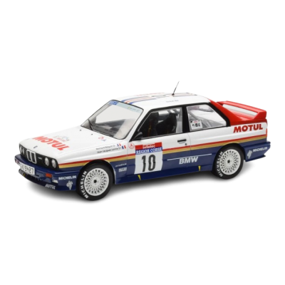 Масштабна модель BMW M3 E30 Motul n10 B Beguin Tour De Corse 1987 Ultra Rare IXO 1/18