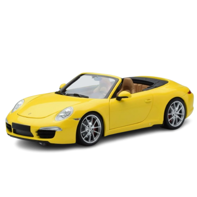 Масштабна модель Porsche 911 991.1 Carrera S Cabriolet Yellow Minichamps 1/18