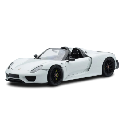 Масштабна модель Porsche 918 Spyder Weissach Package White With Black Wheels Minichamps 1/18