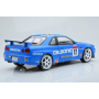 Масштабна модель Nissan Skyline GT-R R34 Calsonic Blue Solido 1/18