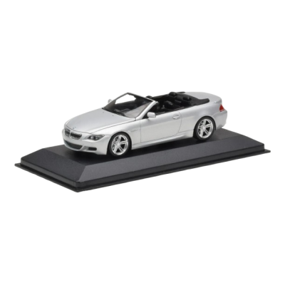 Масштабна модель BMW M6 E64 Silver With Openable Hood Minichamps 1/43