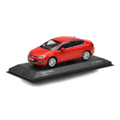 Масштабна модель Opel Astra 2012 Red Minichamps 1/43