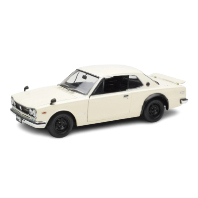 Масштабна модель Nissan Skyline 2000 GT-R KPGC 110 White Kyosho 1/18