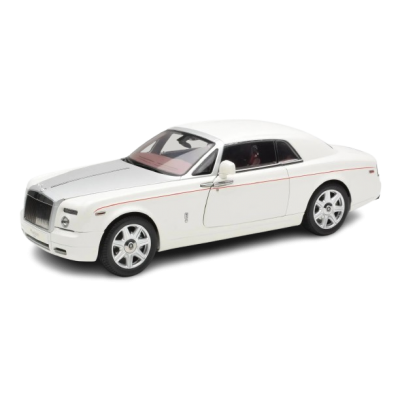 Масштабна модель Rolls Royce Phantom Coupe 2 Door English White SIlver Kyosho 1/18