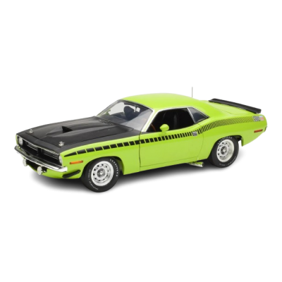 Масштабна модель Plymouth Barracuda AAR Green Matt Black ACME 1/18