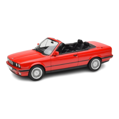 Масштабна модель BMW 318i E30 Cabriolet Red Norev 1/18