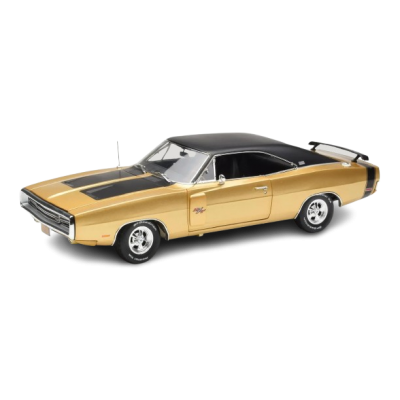 Масштабна модель Dodge Charger R/T SE Coupe 50th Anniversary Gold Matt Black Auto World 1/18