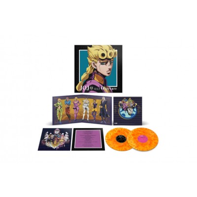 Коллекционные виниловые пластинки JoJo’s Bizarre Adventure: Golden Wind Soundtrack 2xLP Yellow & Orange Blend