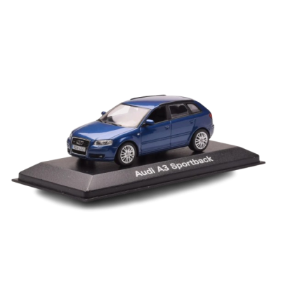 Масштабна модель Audi A3 8PA Sportback 2009 Mauritius Blue Minichamps 1/43