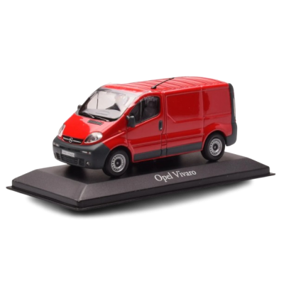 Масштабна модель Opel Vivaro Van 1999 Red Dealer Edition Minichamps 1/43