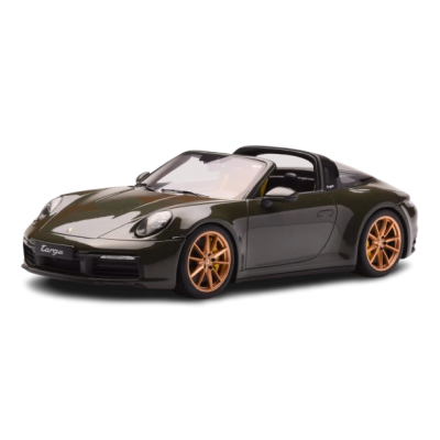 Масштабна модель Porsche 911 992 Targa 4S Olive Green GT Spirit 1/18