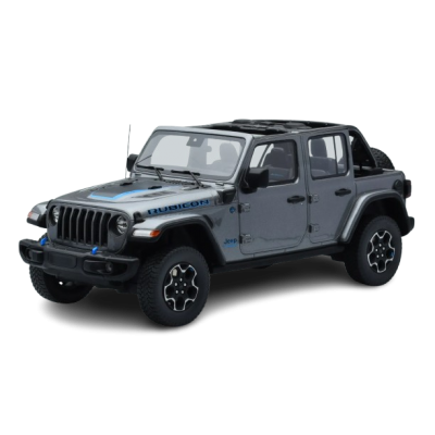 Масштабна модель Jeep Wrangler 4xe Silver GT Spirit 1/18