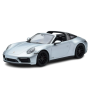 Масштабная модель Porsche 911 992 Targa 4 GTS Silver With Black Wheels Minichamps 1/18