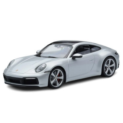 Масштабна модель Porsche 911 992 Carrera 4S Silver Minichamps 1/18