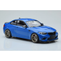 Масштабна модель BMW M2 Coupe Blue with Golden Wheels Minichamps 1/18