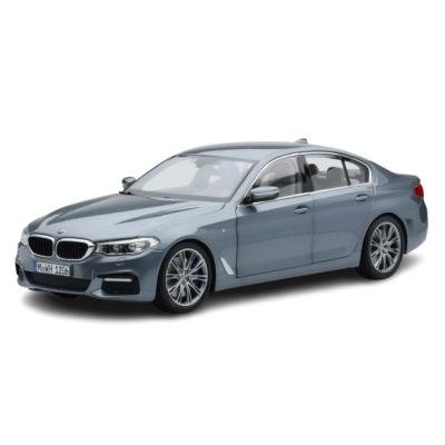 Масштабна модель BMW 5 G30 530i 2018 Grey Dealer Edition Minichamps 1/18