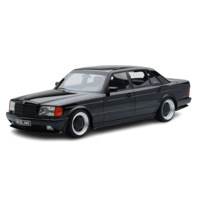 Масштабна модель Mercedes 560 SEL AMG W126 Obsidian Black Otto 1/18