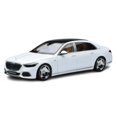 Масштабна модель Mercedes Maybach S600 V12 Biturbo Diamond White Almost Real 1/18