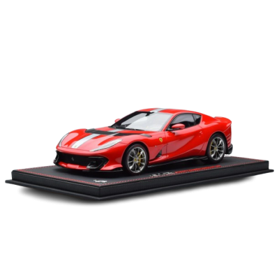 Масштабна модель Ferrari 812 Competizione Rosso Corsa Silver Stripe BBR 1/18