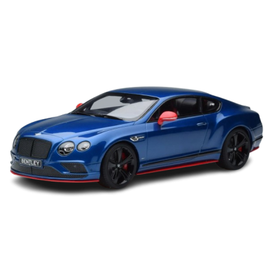 Масштабна модель Bentley Continental GT Speed Black Edition Blue GT Spirit 1/18