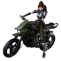 Фигурка Джесси на мотоцикле из игры Final Fantasy VII